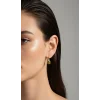 Zlaté náušnice turmalin diamant