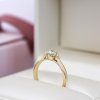 Zásnubný prsteň 0,3ct s prírodným diamantom