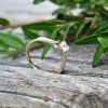 Zásnubný prsteň 0,3ct s prírodným diamantom